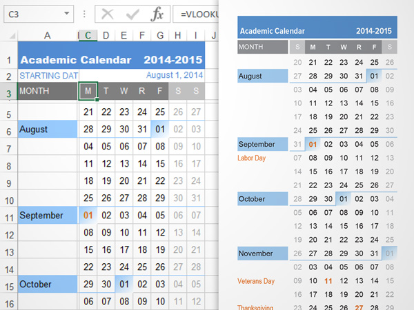 Continuous School Calendar Year 2015
