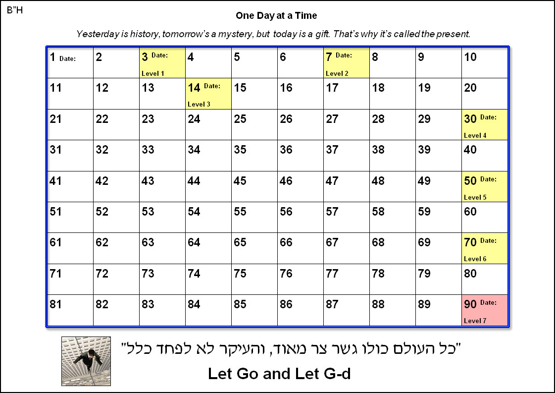 30 Day Countdown Chart