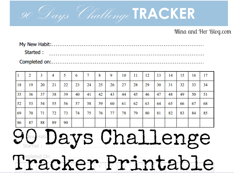 90 day calendar printable 90 day challenge calendar 117058 KrljRi