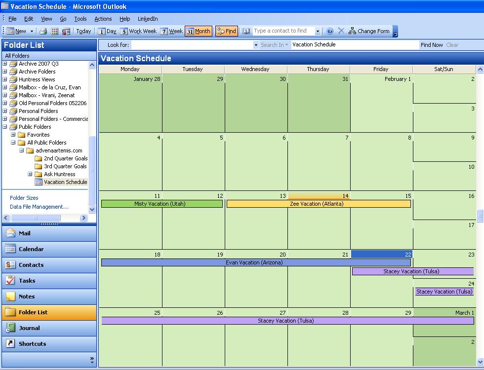 Crew Scheduler Acadian Vacation Schedule Calendar