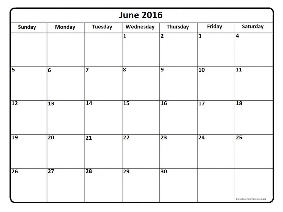 academic calendar blank