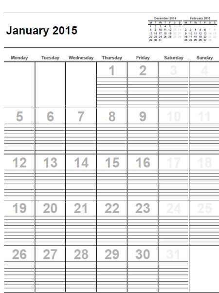 Monthly Calendar With Lines : Free monthly calendars with lines calendar template Monthly Calendar With Lines : Free monthly calendars with lines calendar template