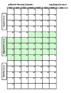 multiple month calendars