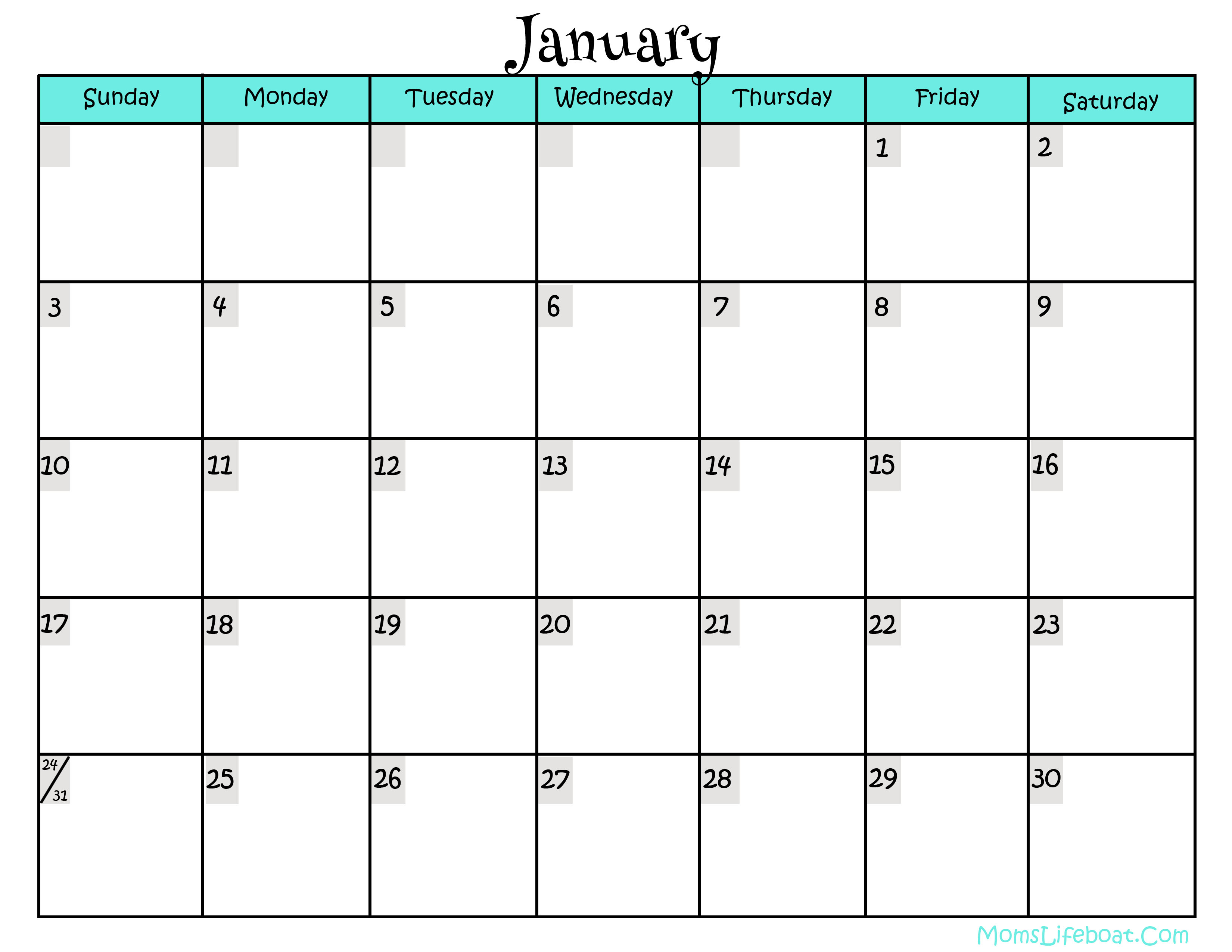 2016 Calendar Template Free - FREE DOWNLOAD