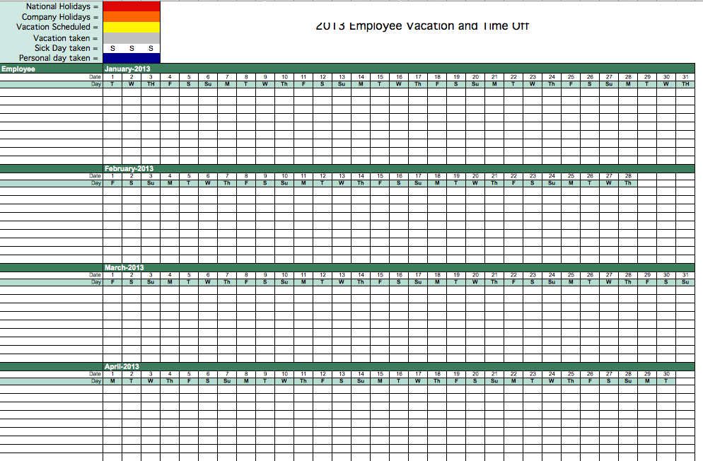 Calendar Monthly Rent Calculator : Calendar for attendance tracking template Calendar Monthly Rent Calculator : Calendar for attendance tracking template