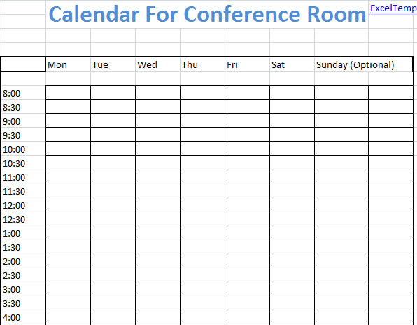 Meeting Room Scheduling Template Meeting Room Scheduling Template