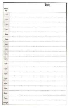 printable daily appointment calendar