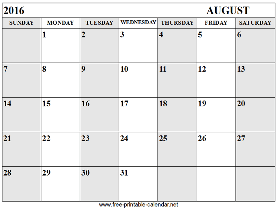 September 2008 Calendar Printable