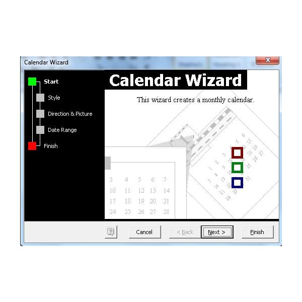 Microsoft Word Calendar Wizard Template