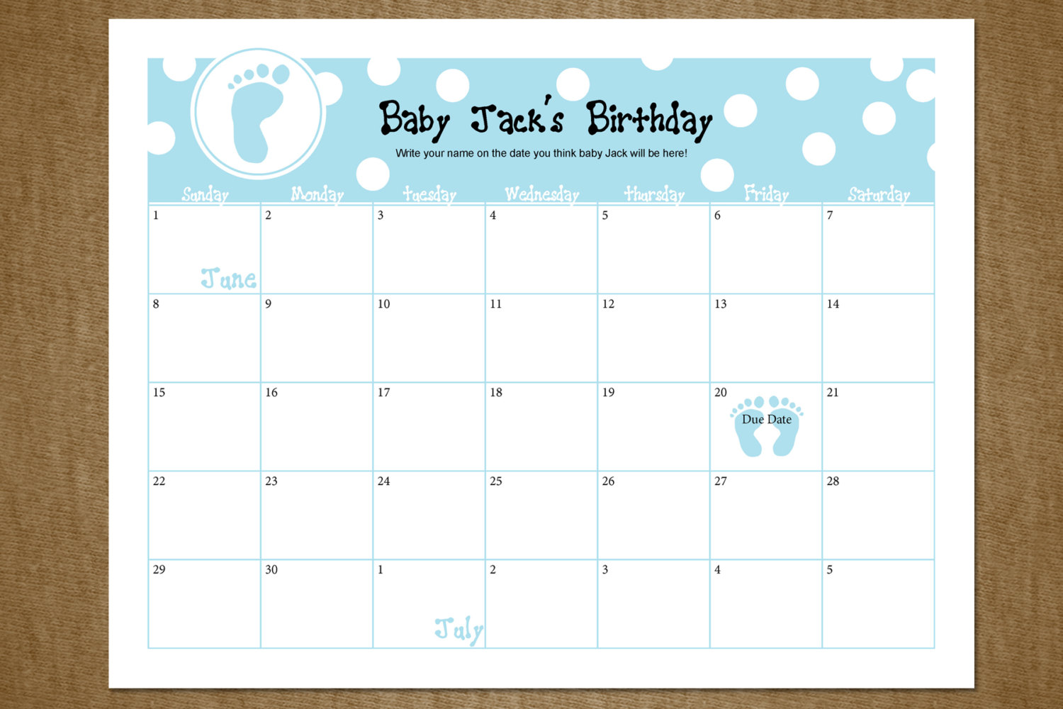Best Photos of Guess Baby Birthday Calendar Baby Shower Guess 