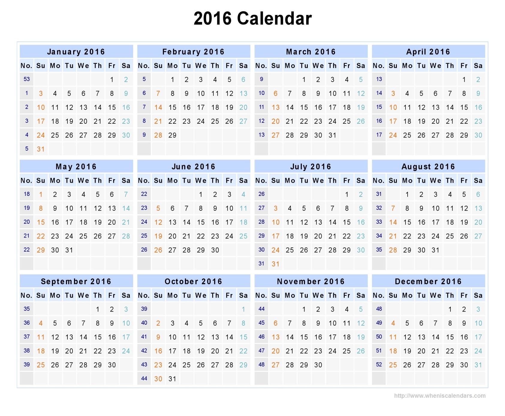 2016 calendar by week number calendar template 2019 week number calendar