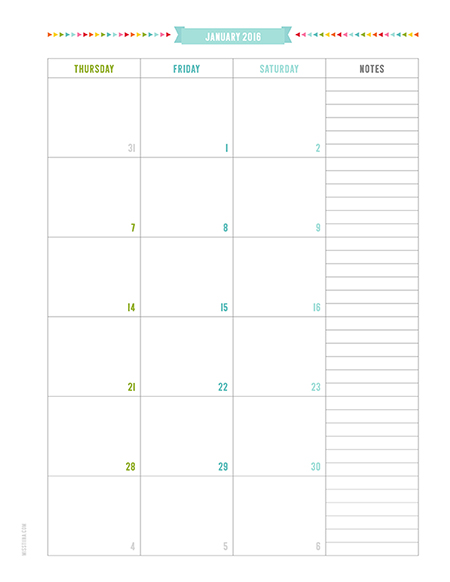 Printable Calendar 2017 – Printable Monthly Calendar Templates