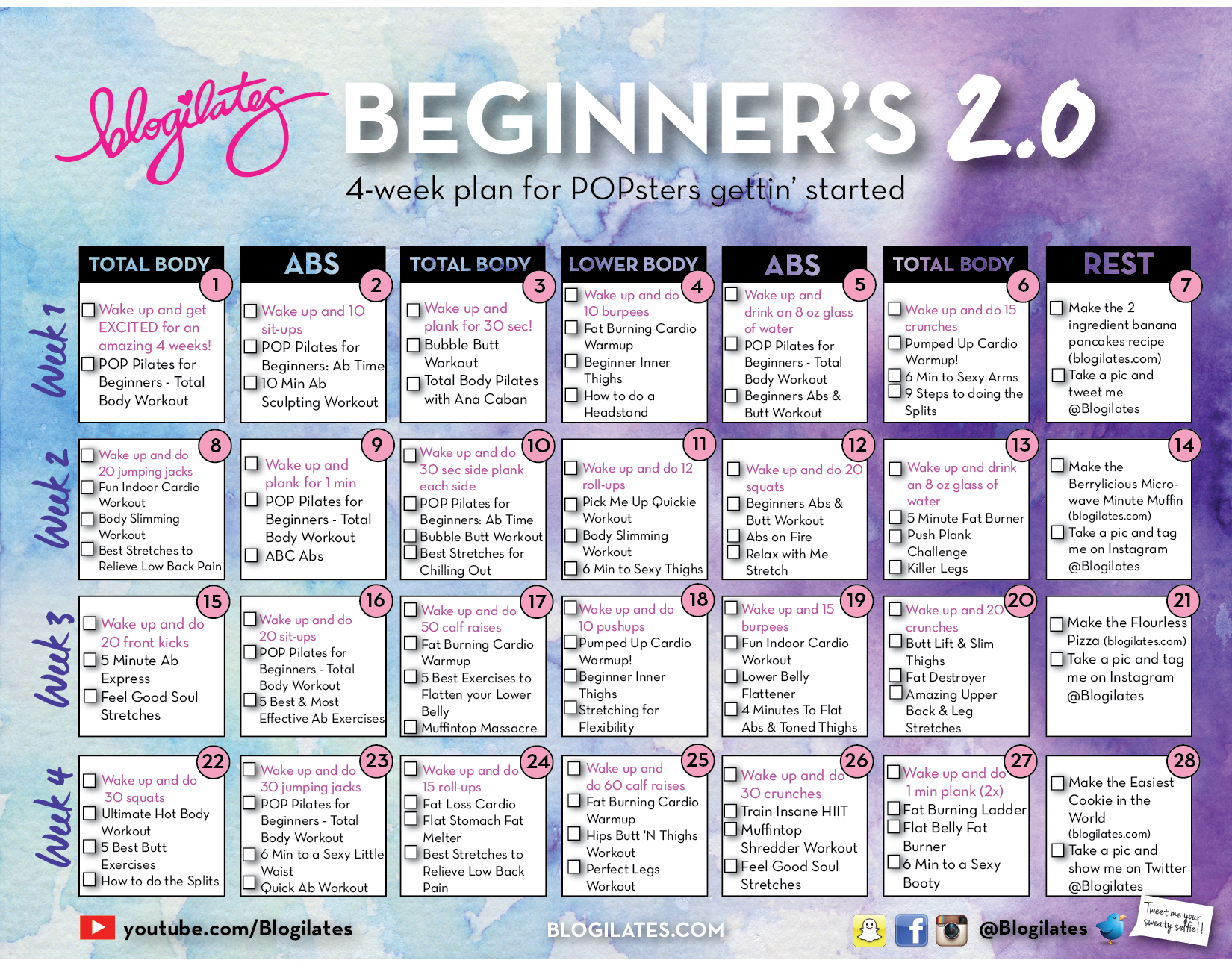 NEW Beginners Calendar 2.0 |