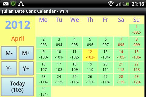 Julian Date Conv Calendar Android Apps on Google Play