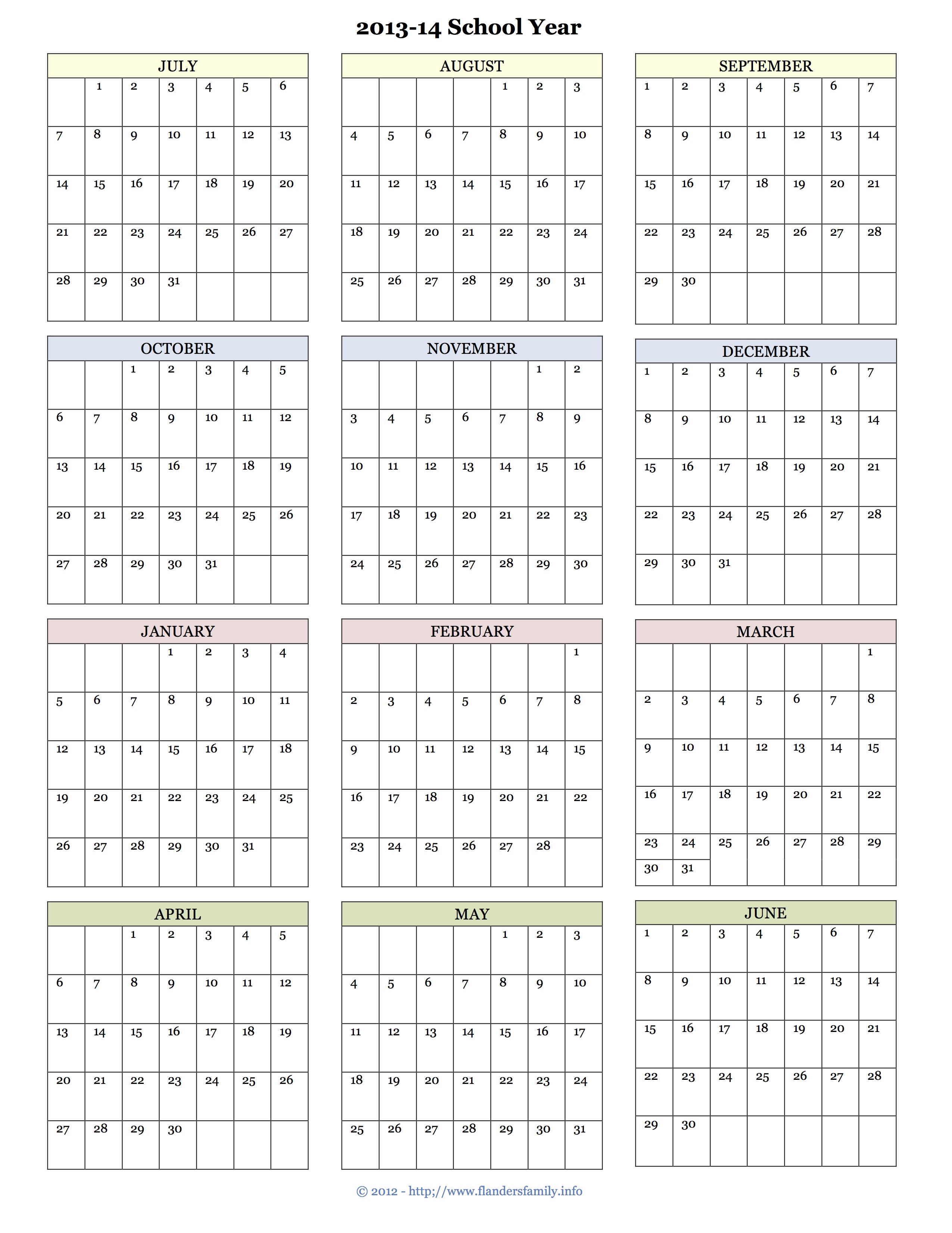 Print A Blank Calendar – 2017 printable calendar