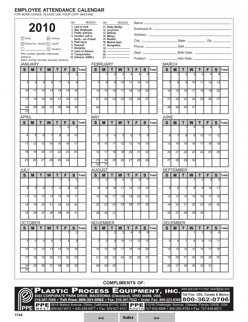 2018 employee attendance calendar ppe calendar template 2019 printable employee attendance calendar