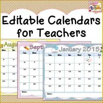 editable calendars for teachers 2018 calendar template 2019 editable school calendar