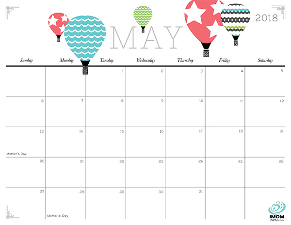 free printable calendars 2018 cute Madrat.co