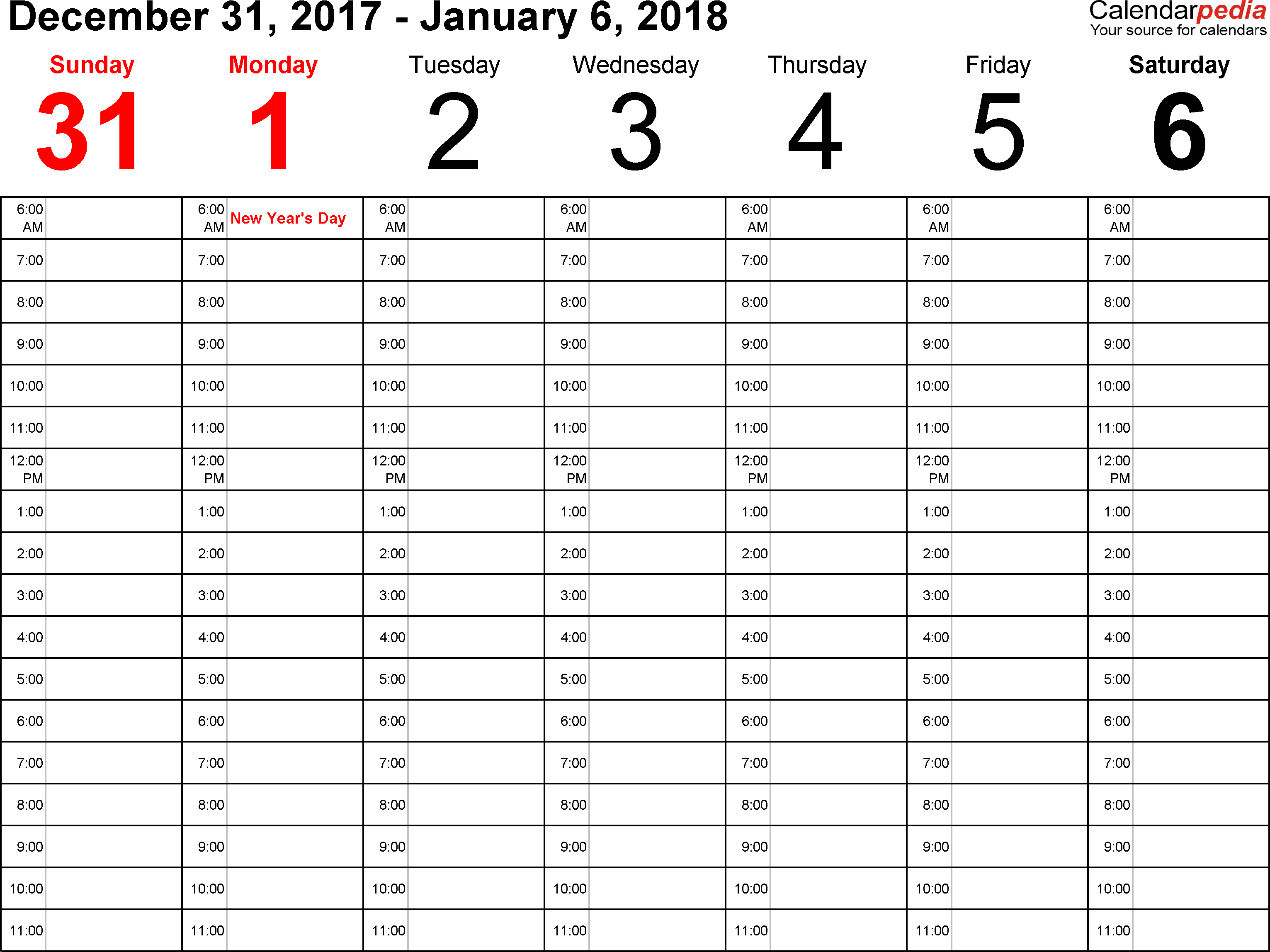 Daily Calendar Free Printable Daily Calendars for Excel