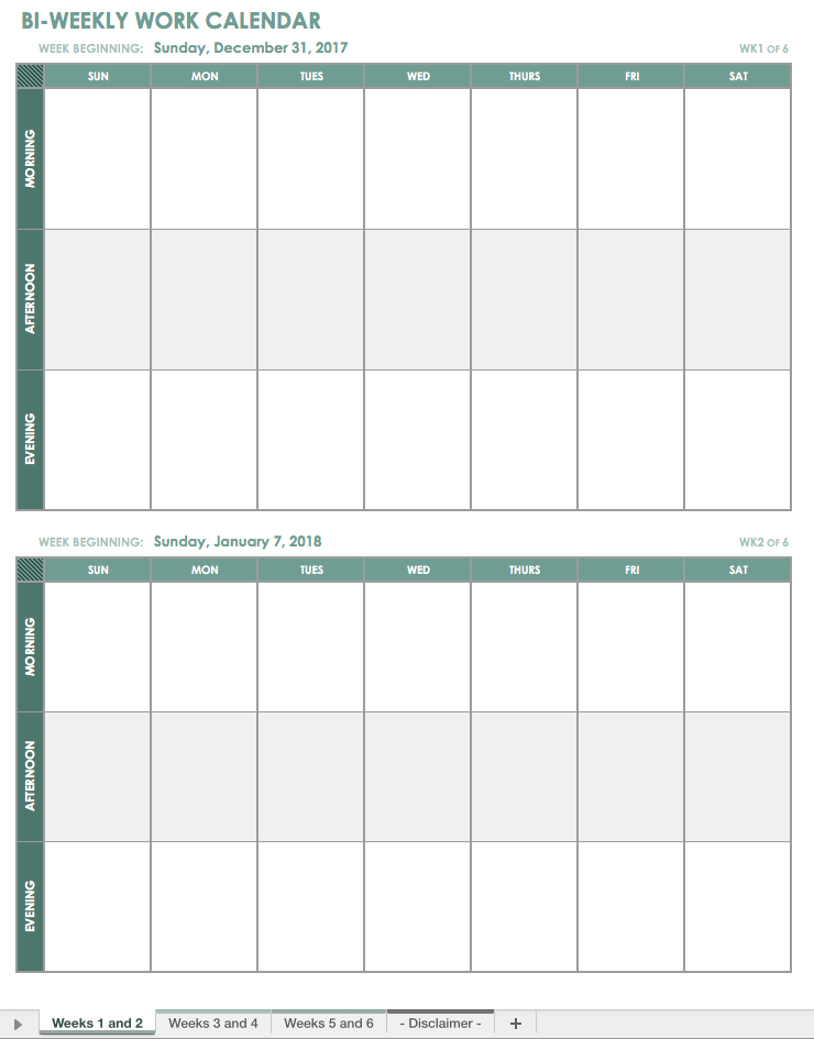 2018 two months per page vertical stacked printable calendar bi monthly printable calendar