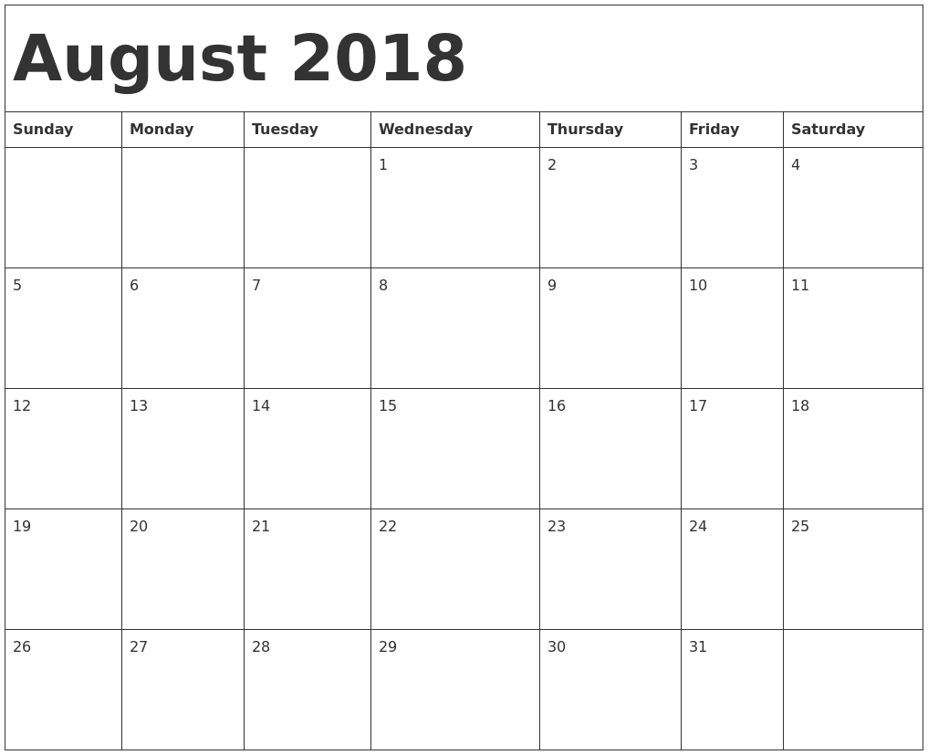 Free June 2018 Calendar Printable Blank Templates Word PDF 