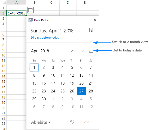How to Add Date Picker Calendar Drop Down in MS Excel (Easy)   YouTube