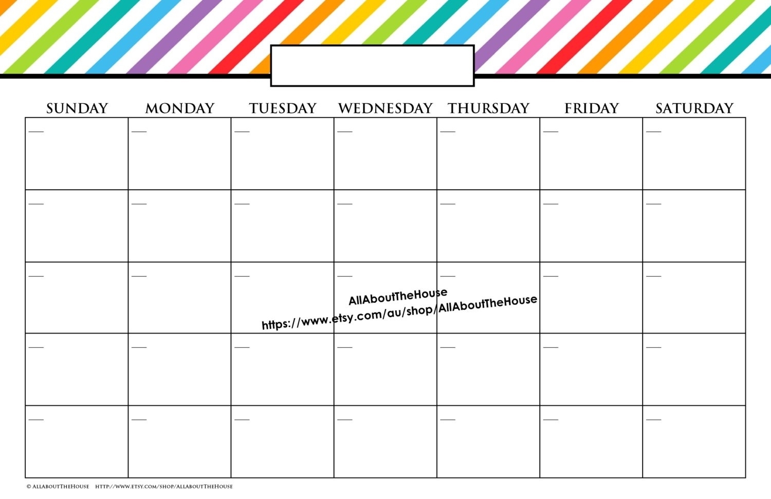 11X17 Calendar Template Word