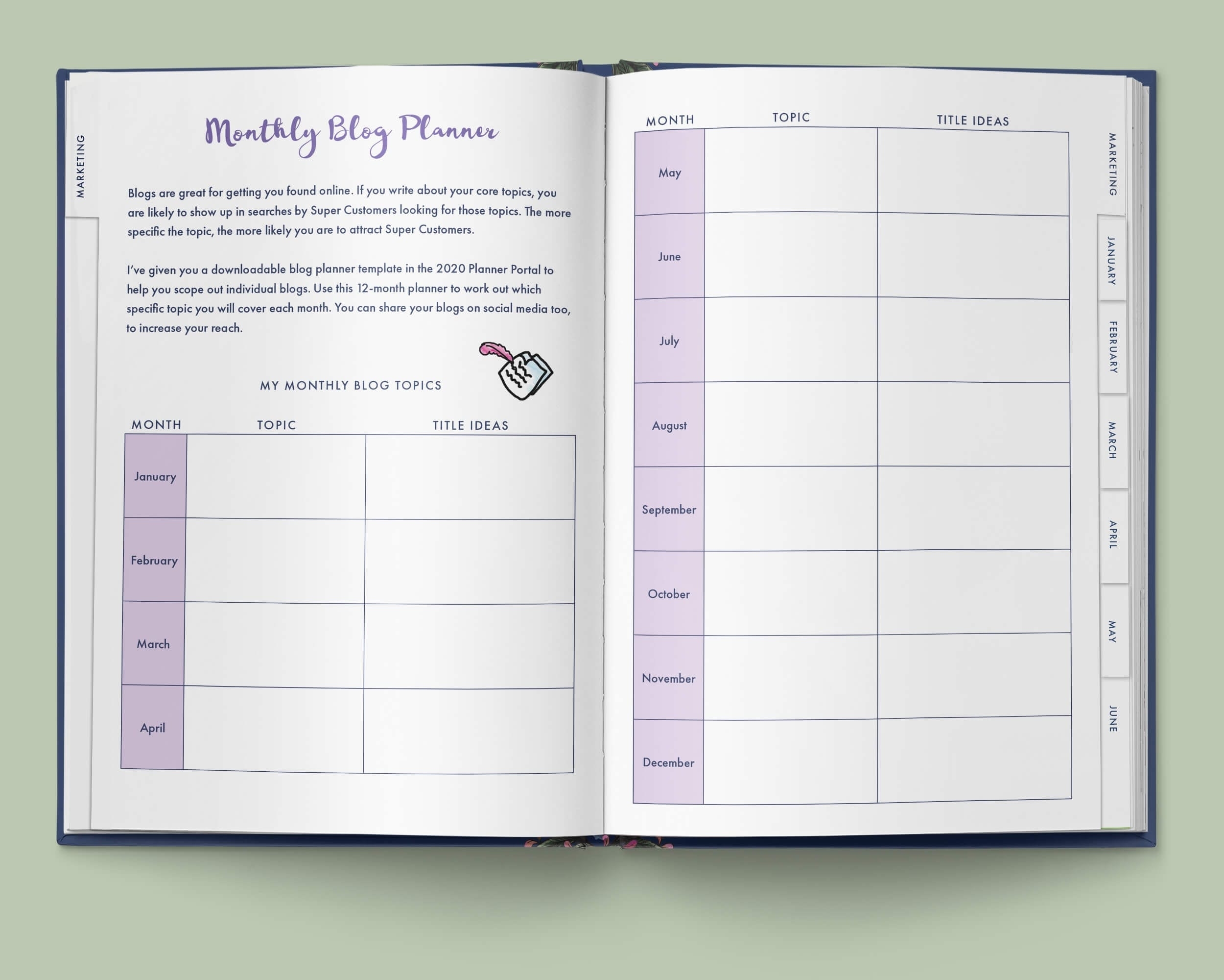 2020 Awesome Marketing Planner - The Girls Mean Business™