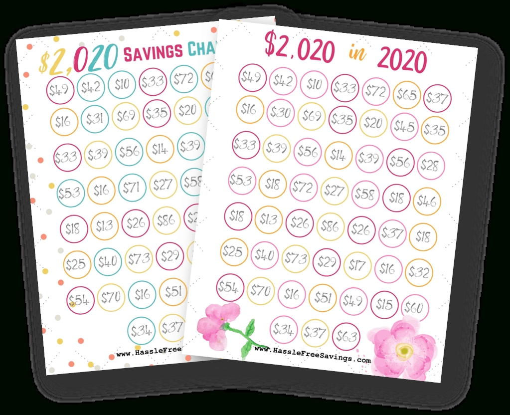 2020 Money Saving Challenges With Free Printables - Hassle