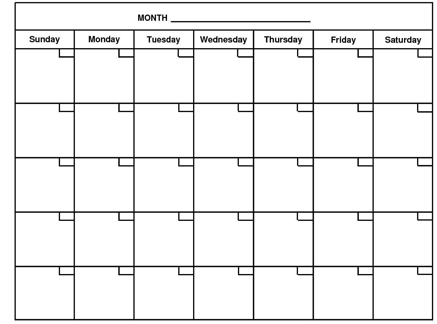 2020 Monthly Calendar Template Word - Google Search | Blank