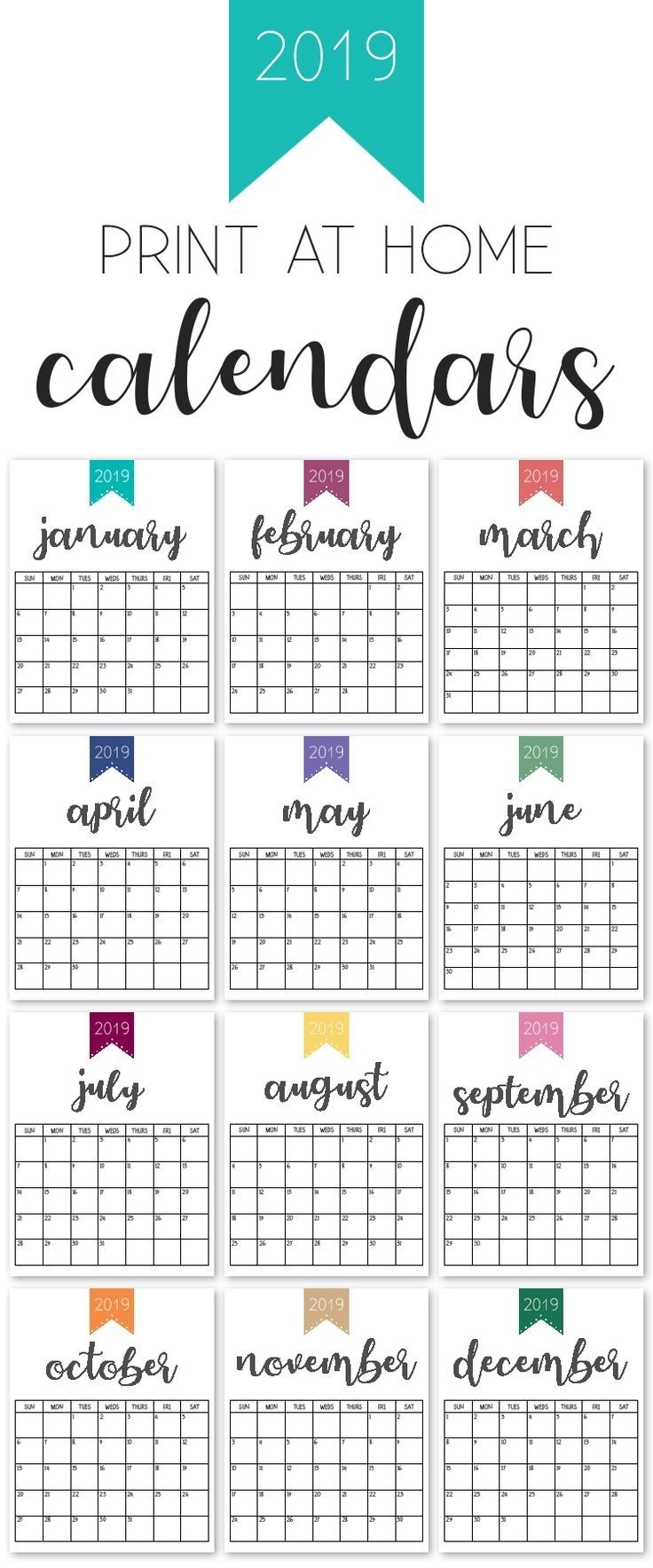2020 Printable Calendars And Planners | Calendar Printables