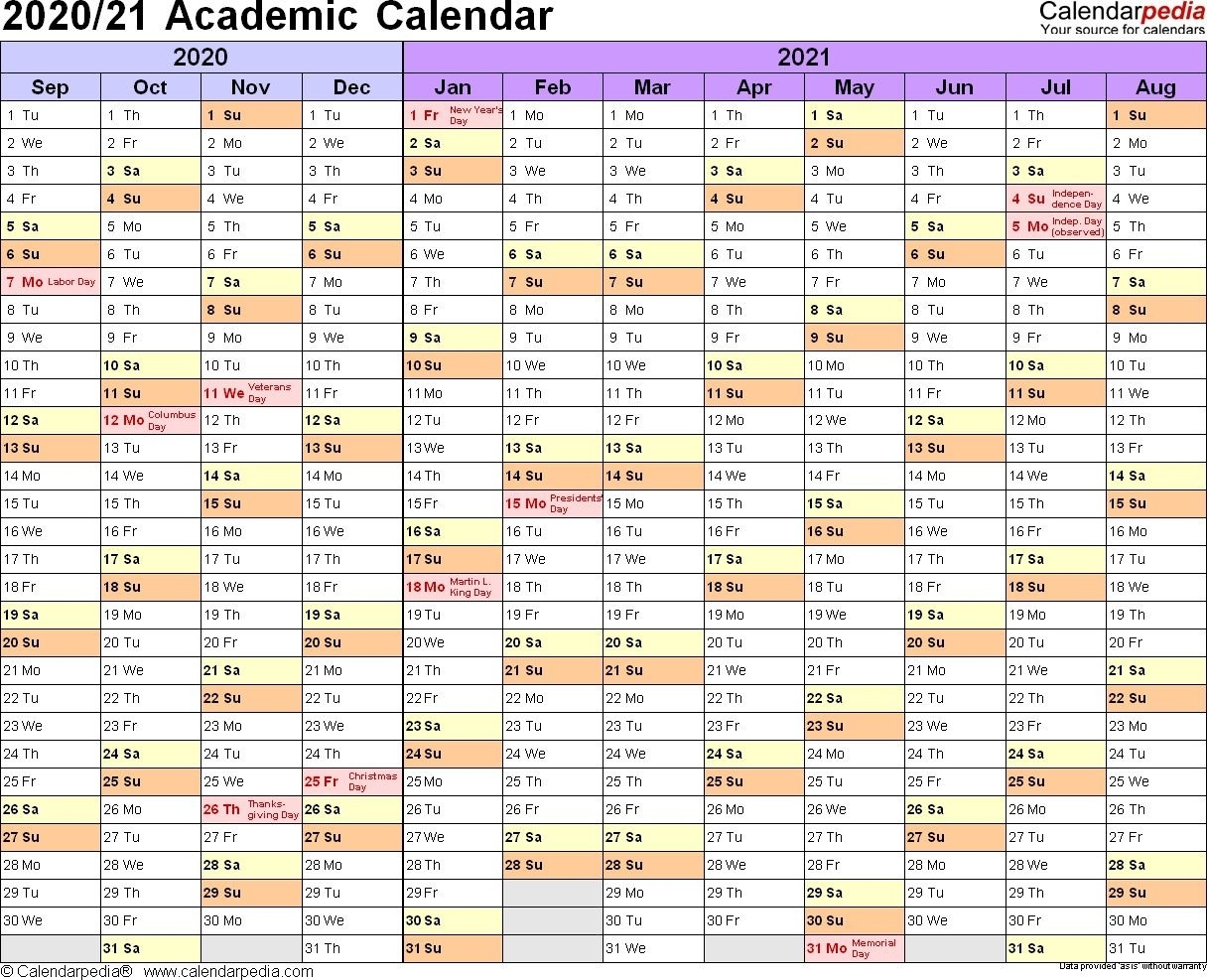 2021 And 2020 Calendar Printable Academic In 2020 | School