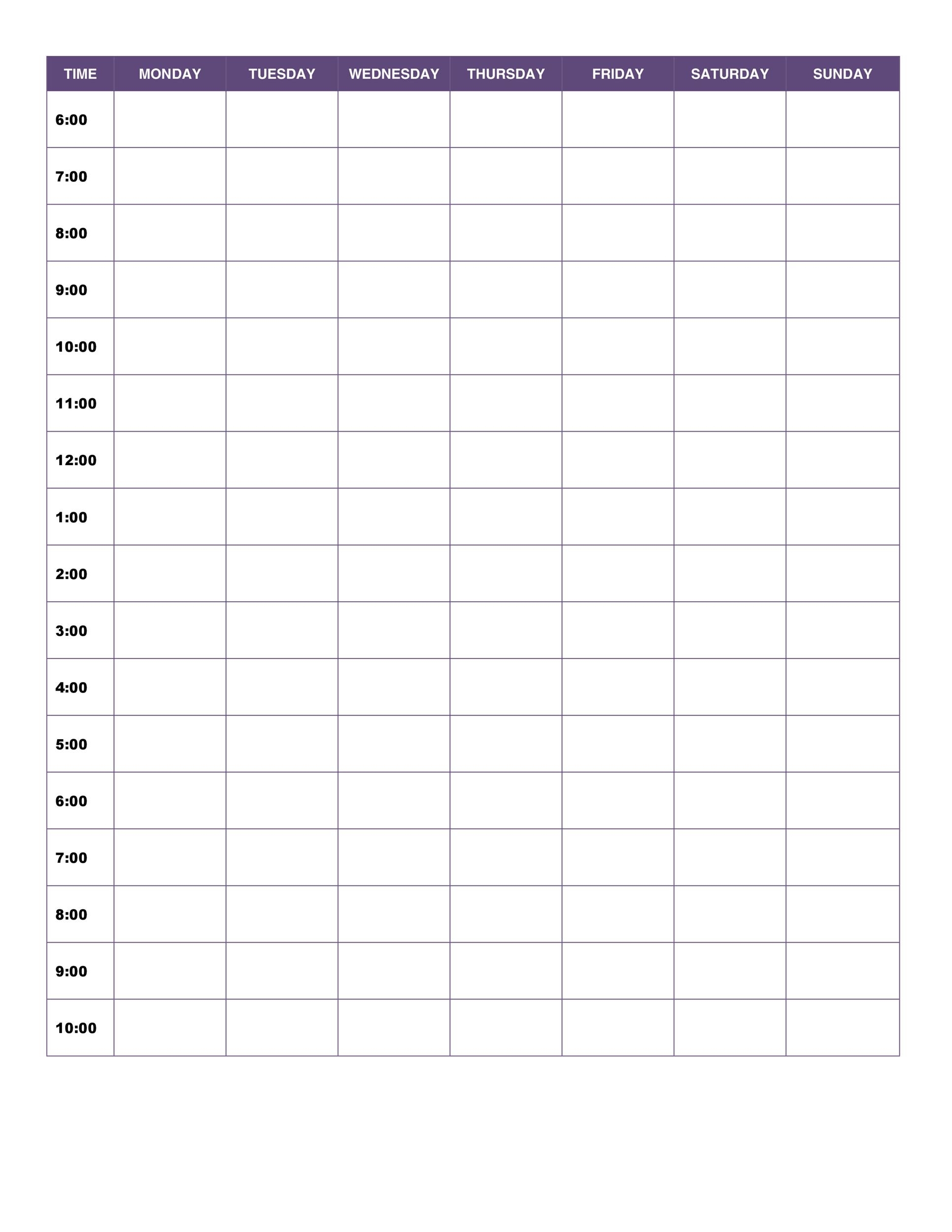 47 Printable Daily Planner Templates (Free In Word/excel/pdf)