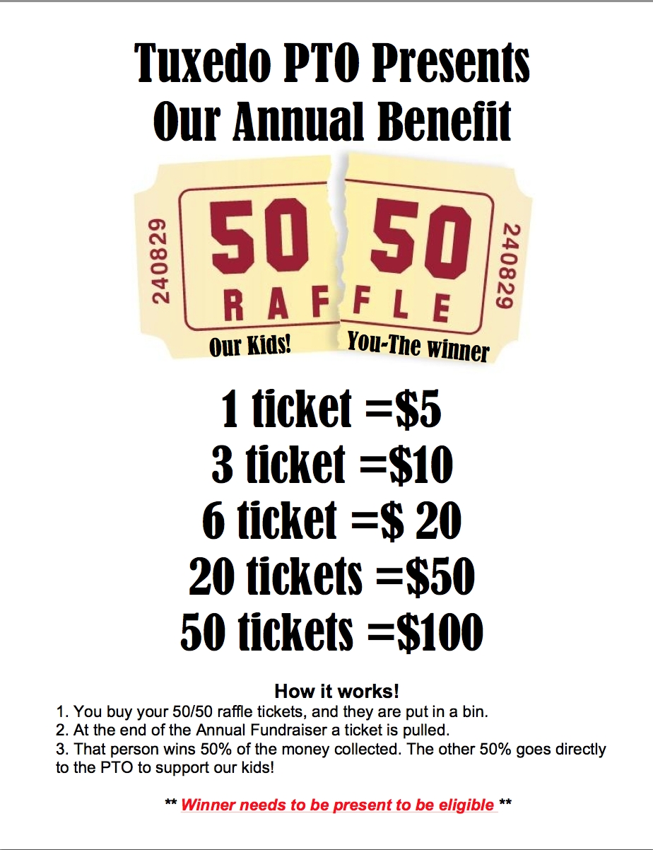 50 50 Raffle Fundraiser Flyer (With Images) | Fundraiser