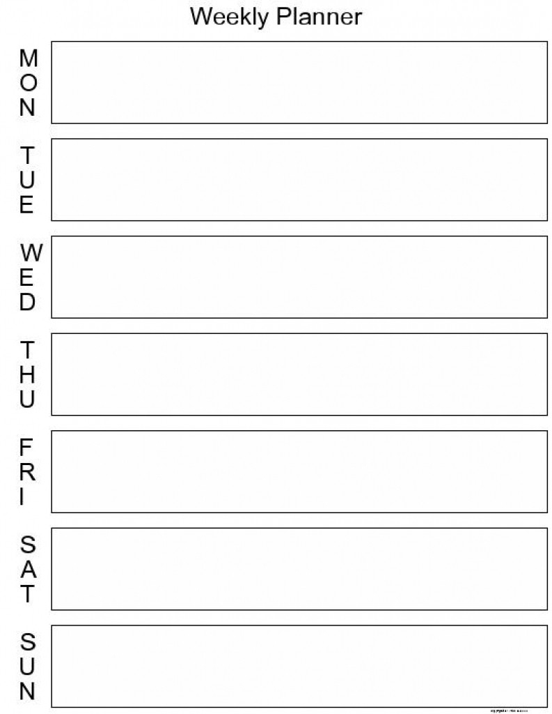 7 Day Calendar Template Free | Free Calendar Template Example