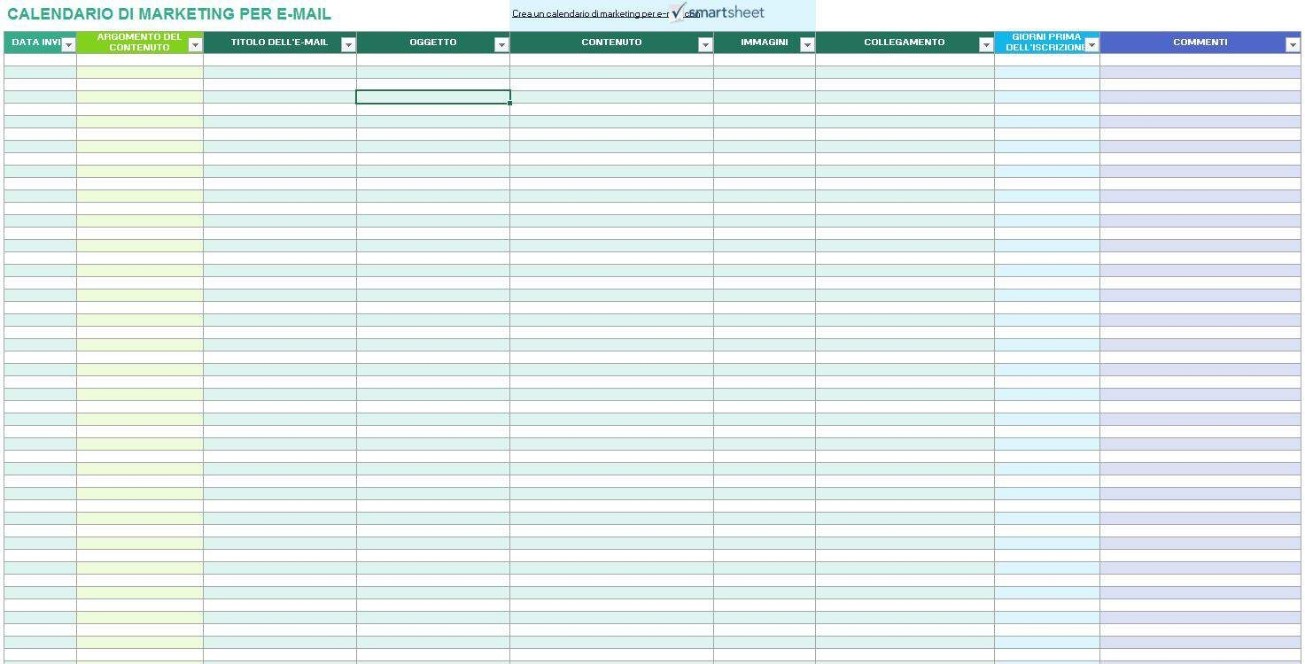 9 Modelli Di Calendari Di Marketing Gratuiti Di Excel