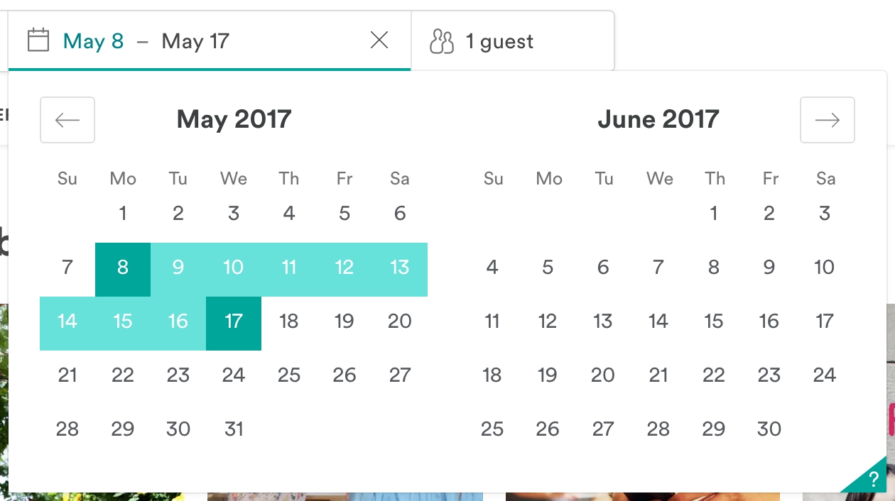 Airbnb Date Range Picker (With Images) | Dating, Pickers, Math