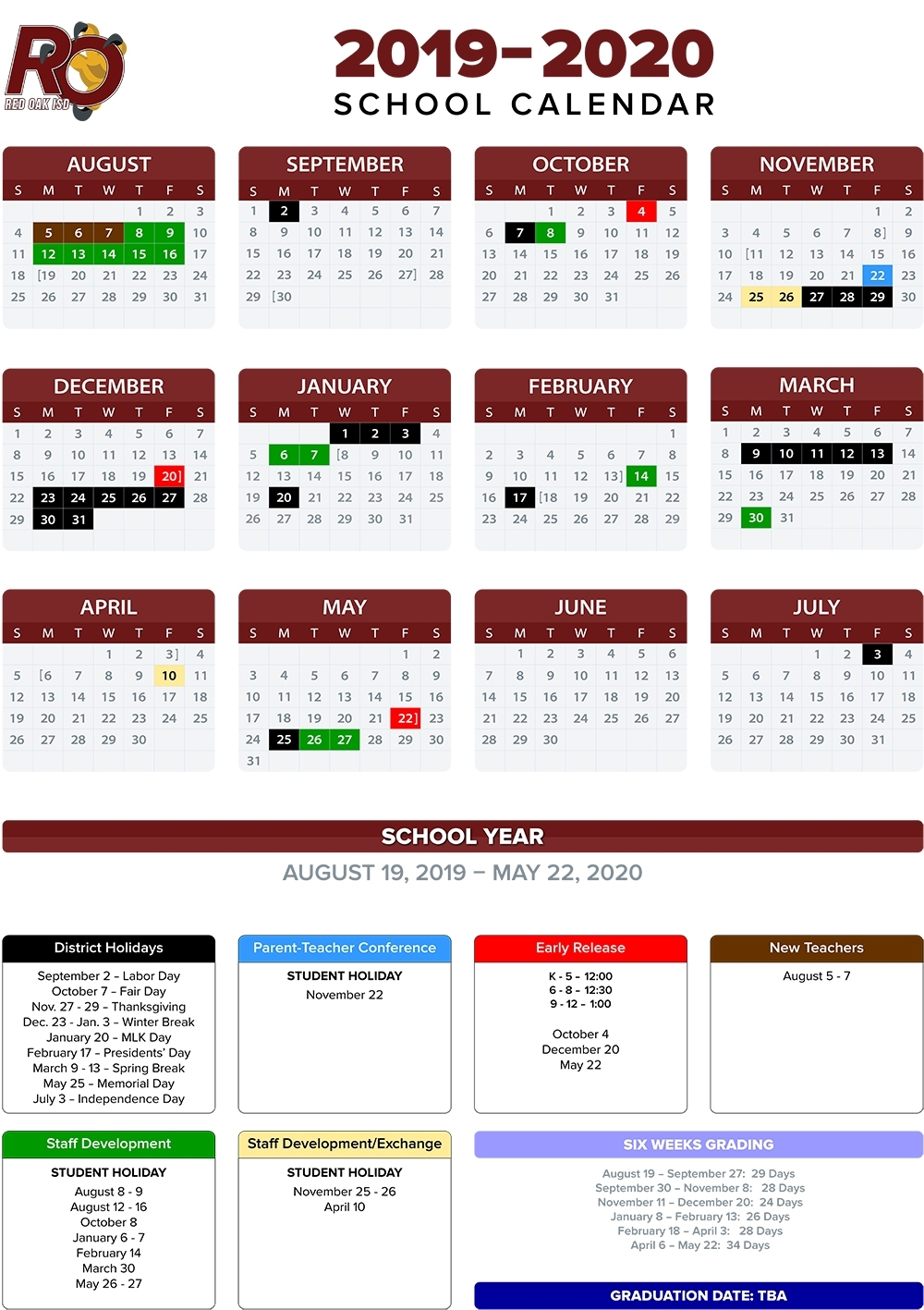 Annual School Calendar / Annual School Calendar