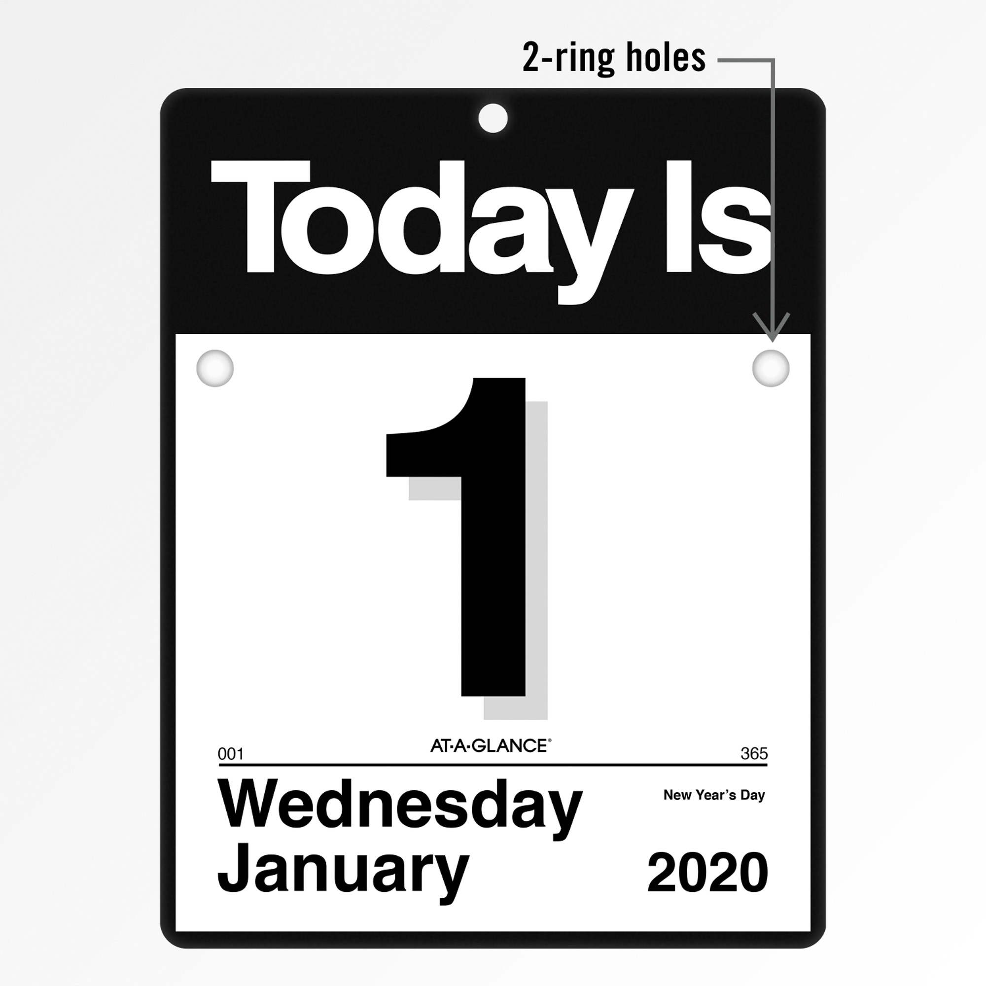 At-A-Glance &quot;today Is&quot; Daily Wall Calendar Refill - Yes - Daily - 1 Year -  January 2020 Till December 2020 - 1 Day Single Page Layout - 8 1/2&quot; X 8&quot;