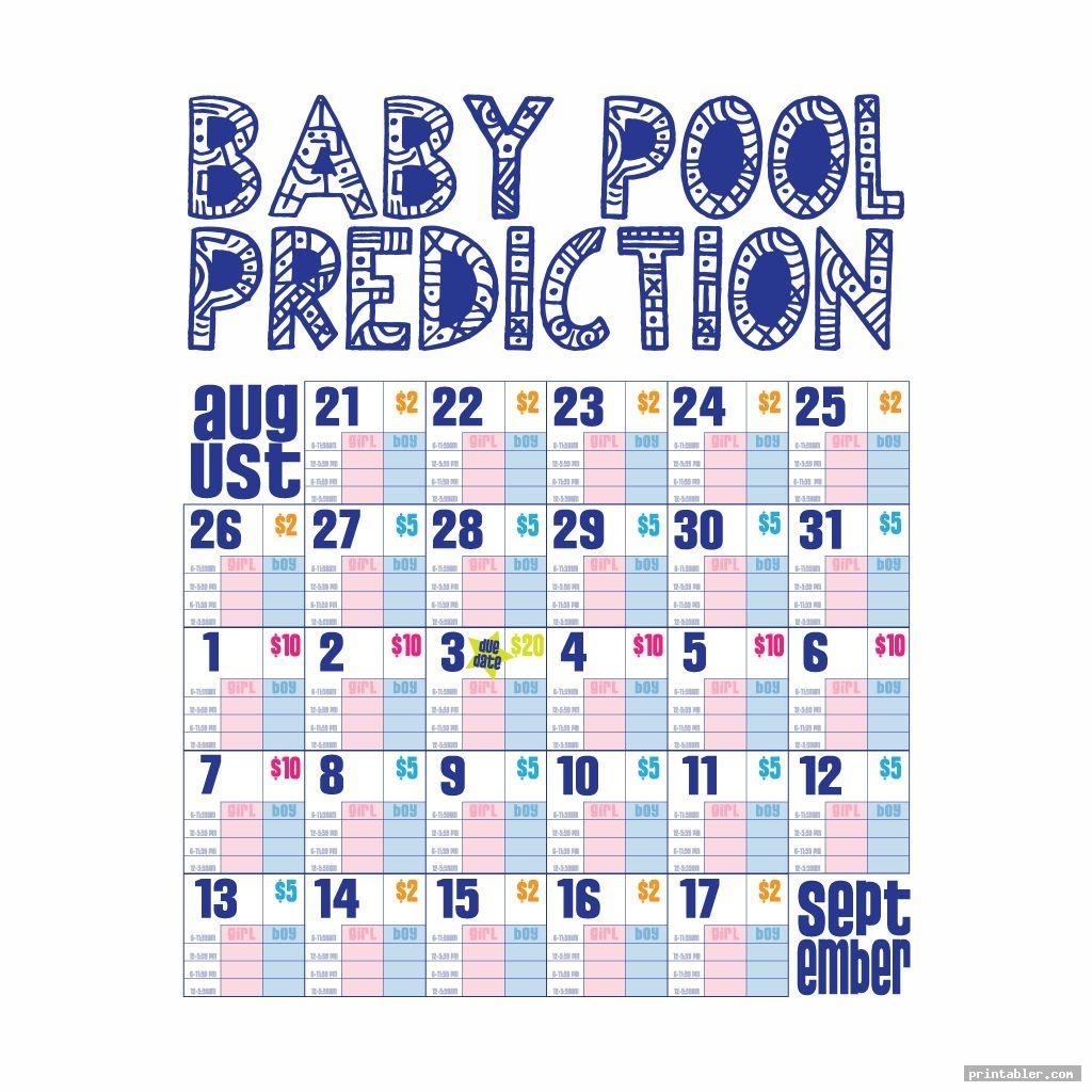 Baby Pool Template Printable - Printabler