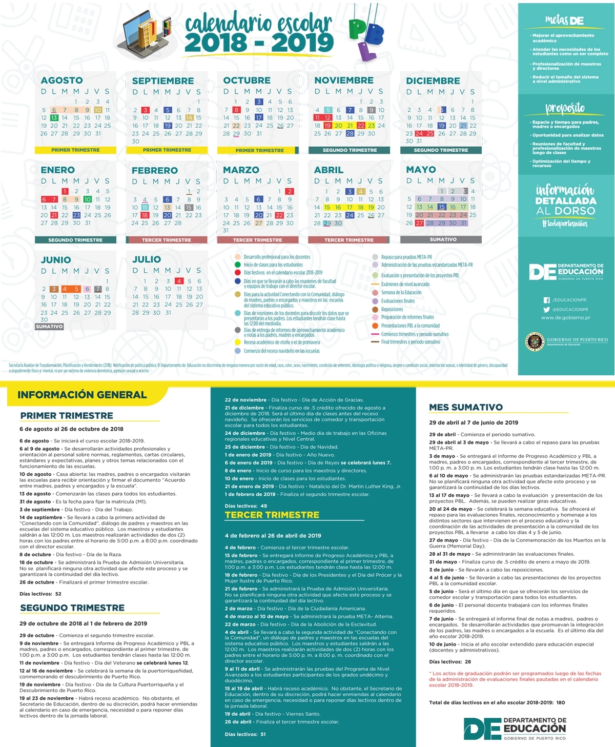 Calendario 2020 Puerto Rico Dias Feriados - Calendario 2019