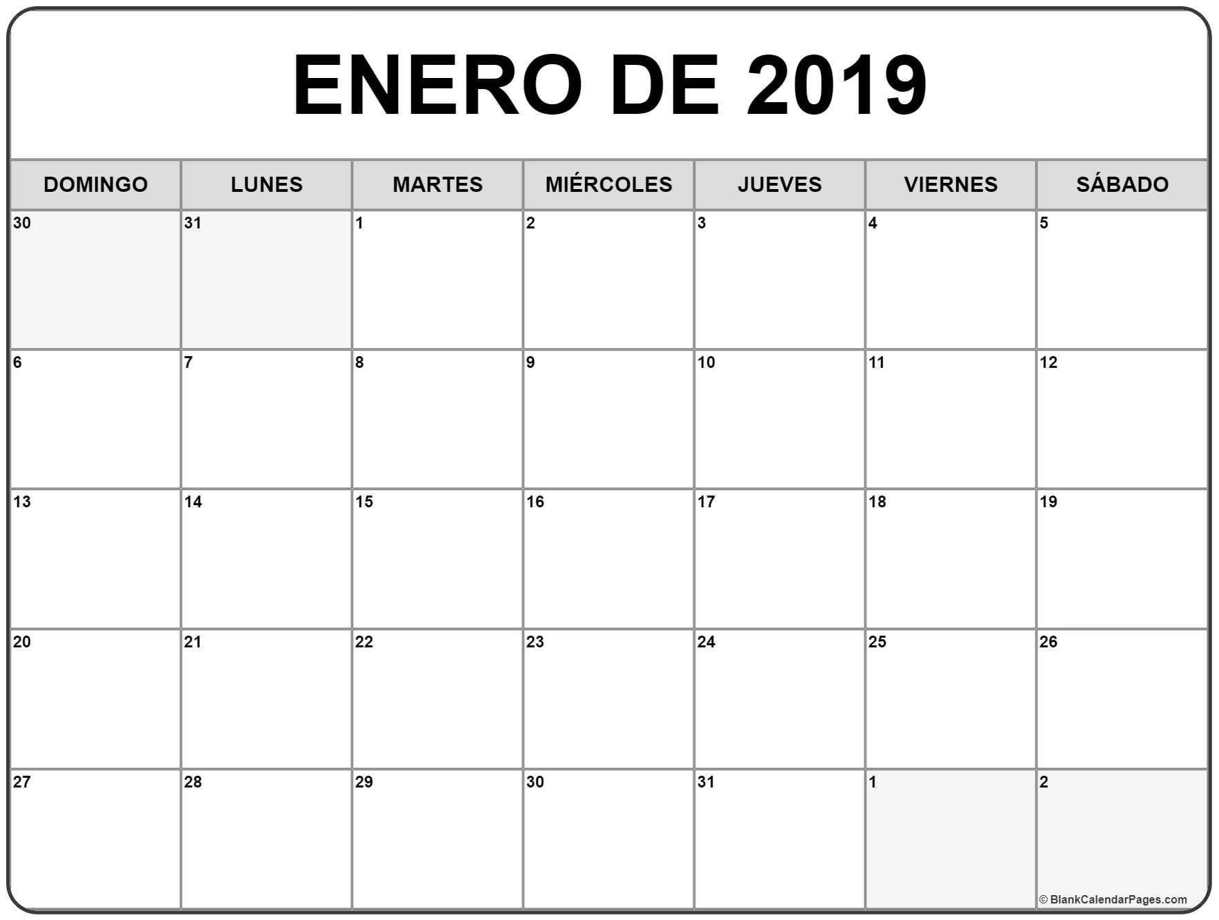 Calendario 2020 Puerto Rico Para Imprimir - Calendario 2019