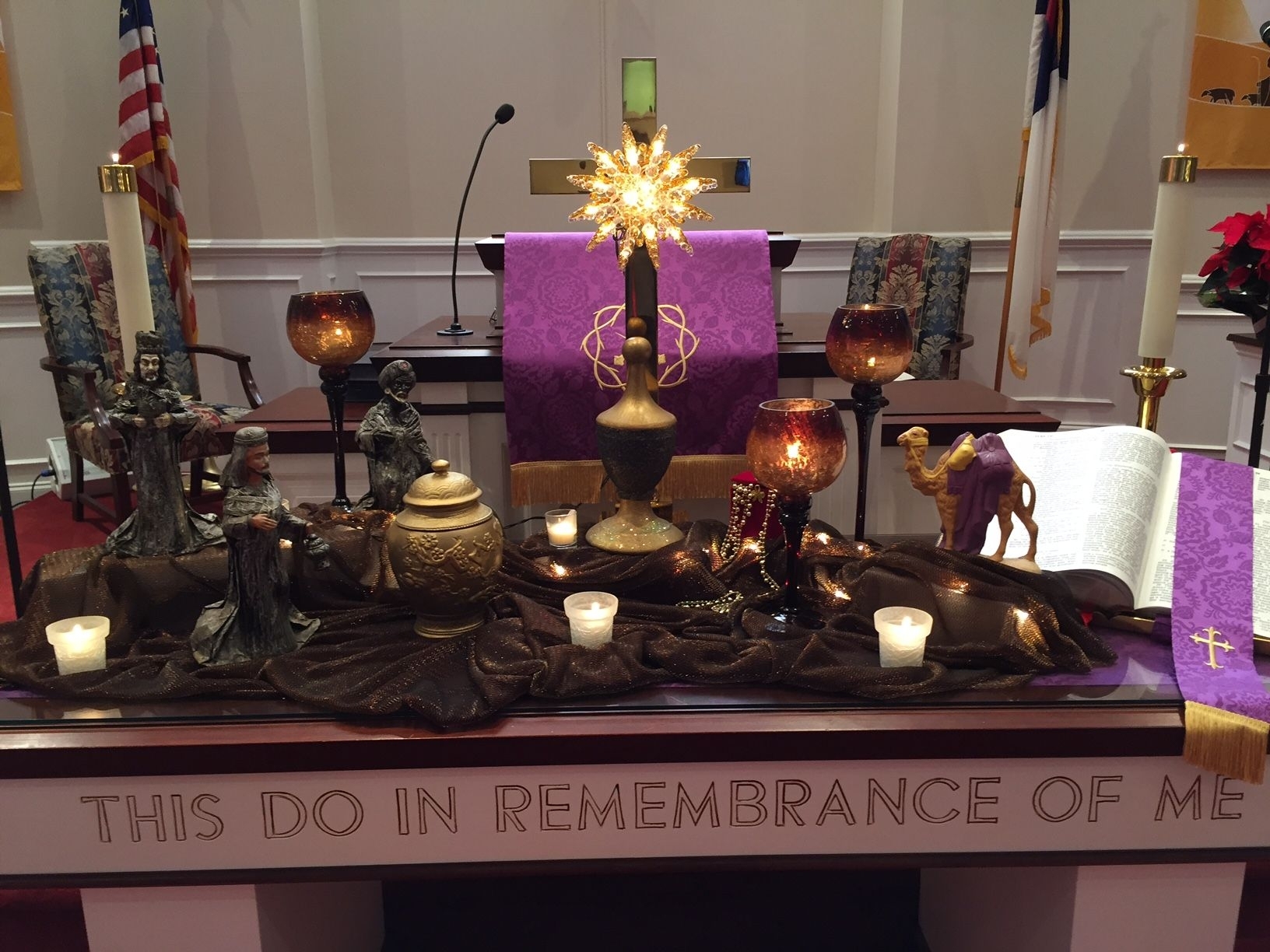 Christmas Altar Remake Of First United Methodist Church For