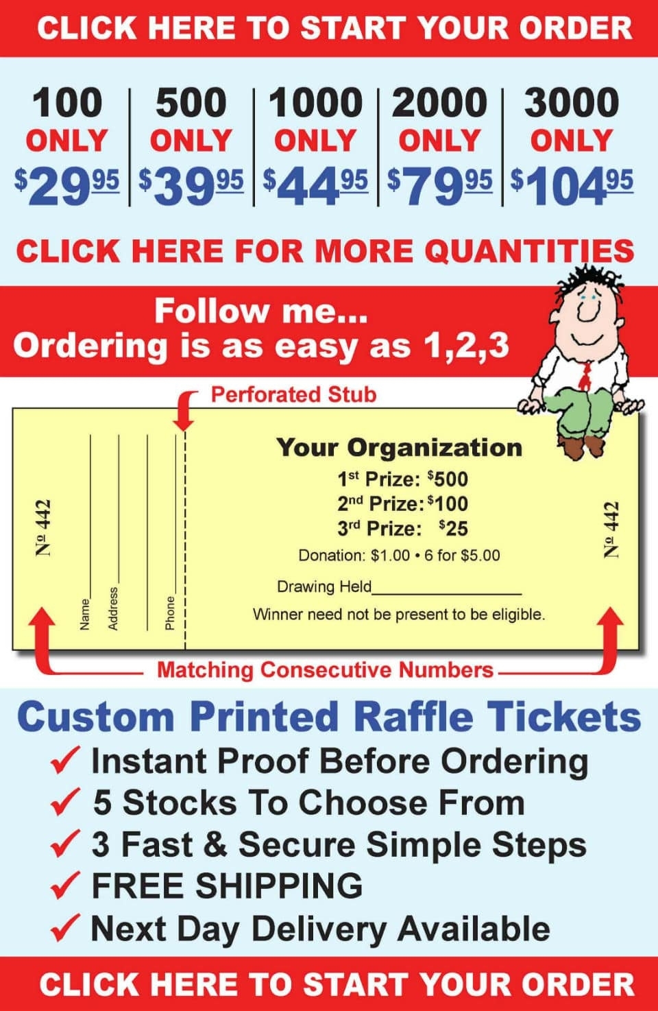 Custom Raffle Tickets Are Our Specialty | Raffleticket