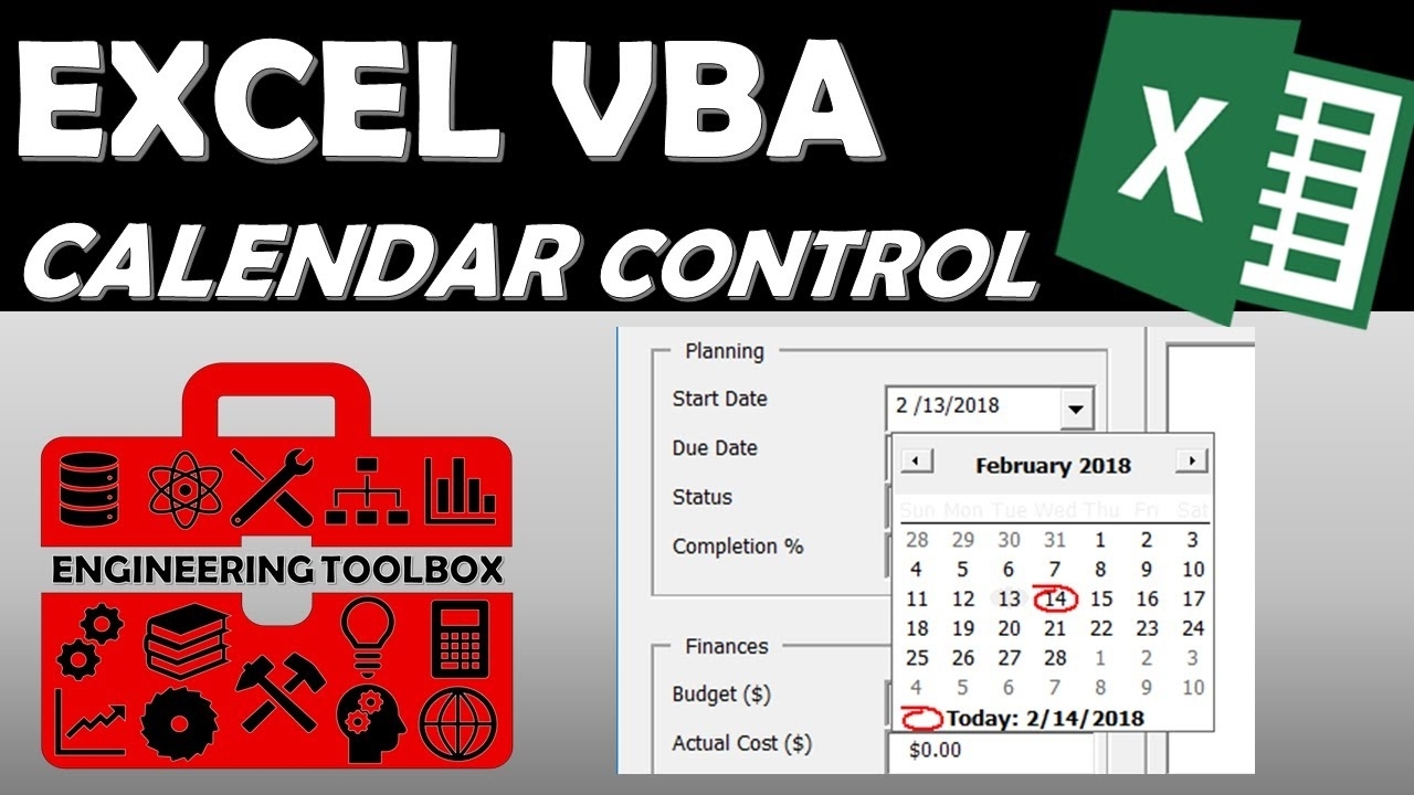 Date Picker Control - Excel Vba Data Entry Userform (Part 4)