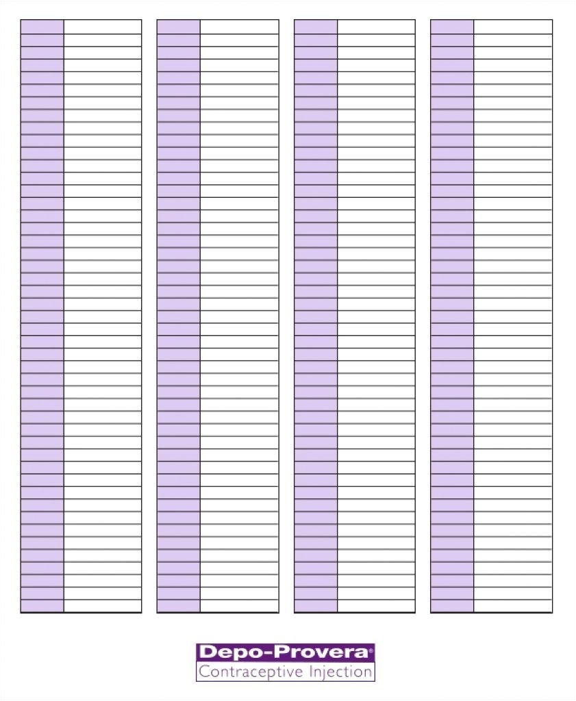 Depo Schedule Chart - Daska