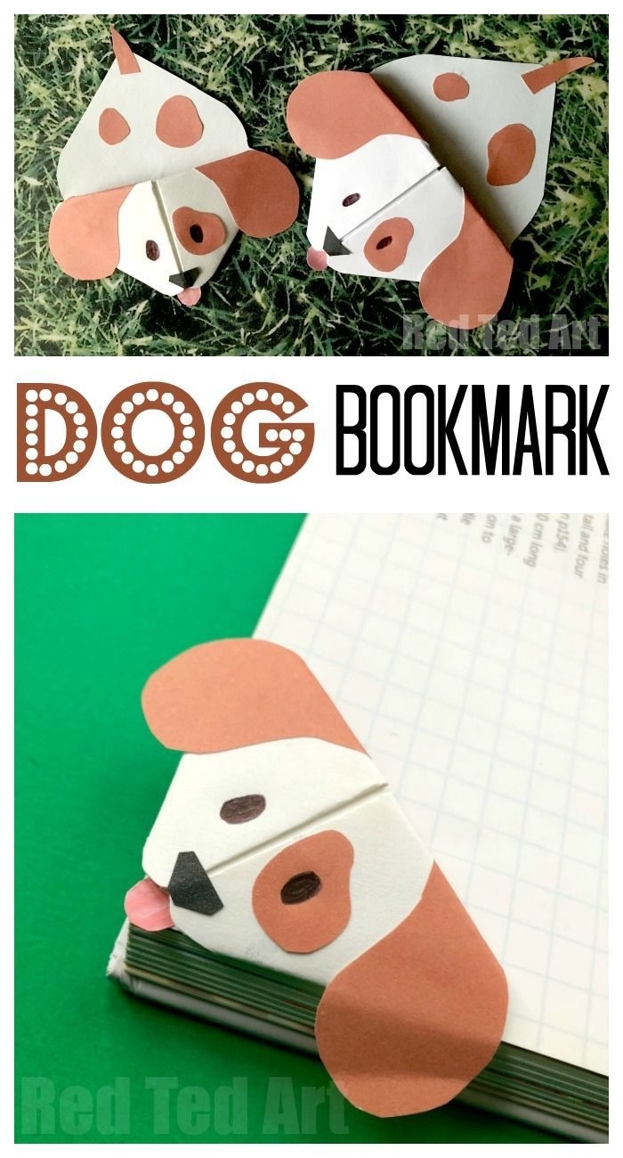 Emoji Dog Corner Bookmark (With Images) | Bookmark Craft