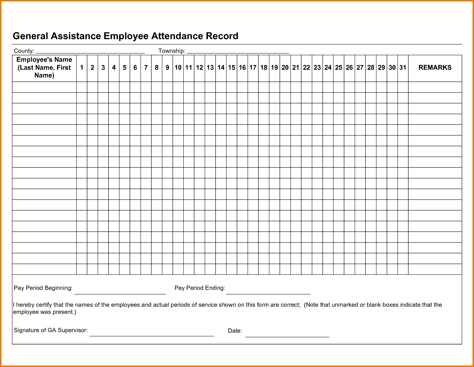 Employee Attendance Tracker [Student, Employee] Excel, Pdf