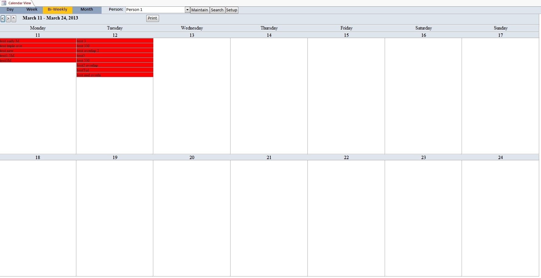 Enhanced Calendar Scheduling Database Template | Calendar