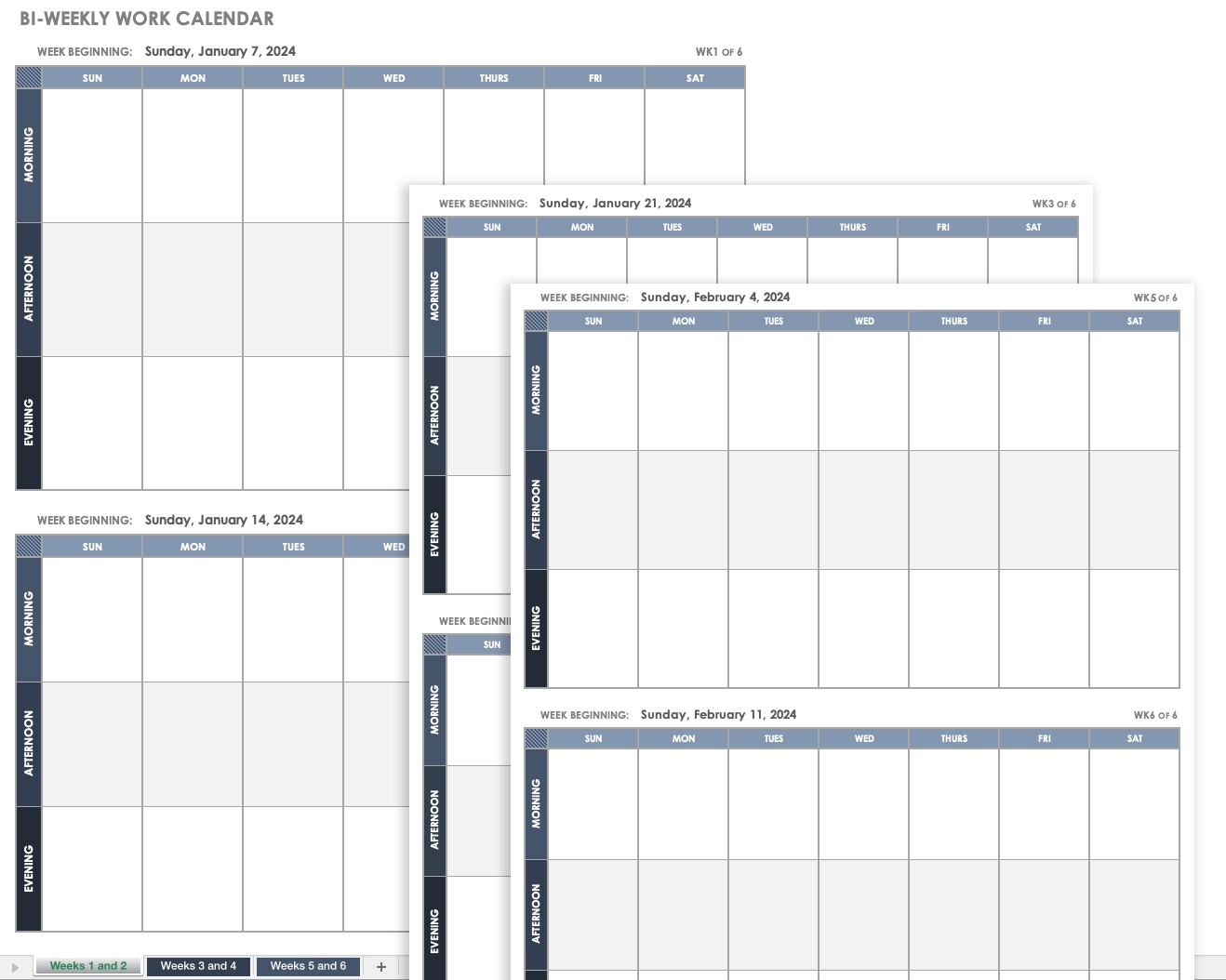 Free Excel Calendar Templates